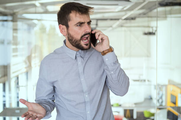 Stress at work stock photo